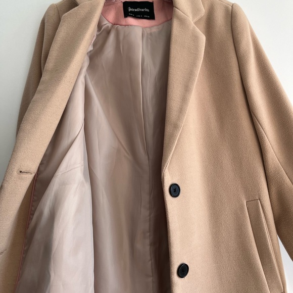Stradivarius Beige coat for women - Picture 3 of 12